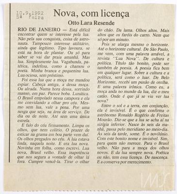 Nova, com licença