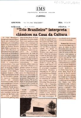 "Recital/Trio Brasileiro"