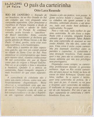 O país da carteirinha