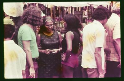 Teste de atriz com Edna de Cássia para o papel de Iracema no filme "Iracema: uma transa amazônica"