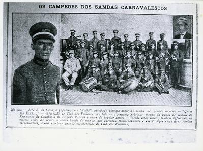 Sargento Sobrinho e Banda do Regimento de Cavalaria da Brigada Policial