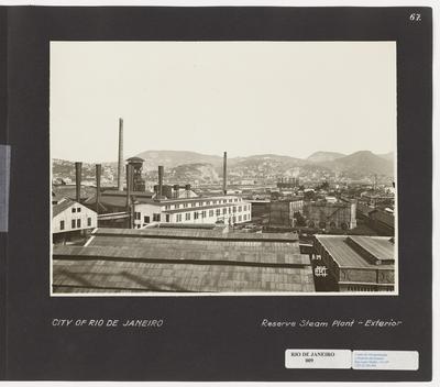 Usina de energia à vapor para reserva de contigência - parte externa