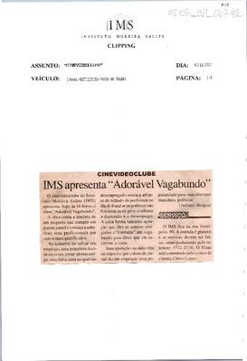 IMS apresenta "Adorável Vagabundo"