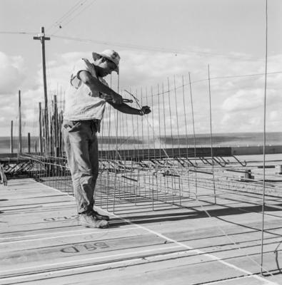 Trabalhadores na construção de Brasília