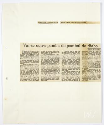 Vai-se outra pomba do pombal do diabo