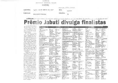 Prêmio Jabuti divulga finalistas