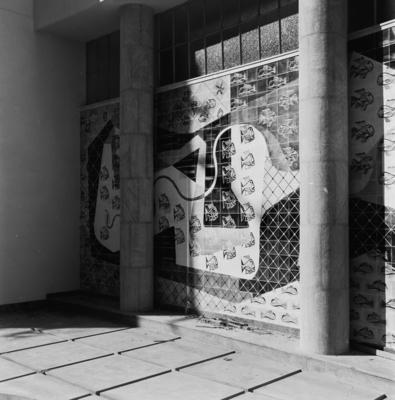 Painel de Burle Marx no Clube de Regatas Vasco da Gama, projeto de Américo Rodrigues Campelo