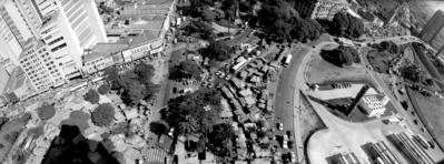 Vista aérea da região do Parque D. Pedro II