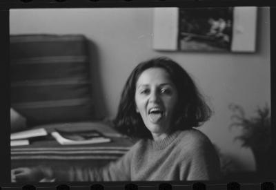 Luiz Carlos Ripper e Lena, na casa de Jorge, antes de viagem para locações do filme do Caca Diegues