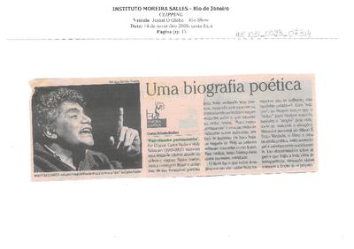 Uma Biografia poética