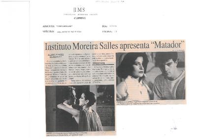 Instituto Moreira Salles apresenta "Matador"