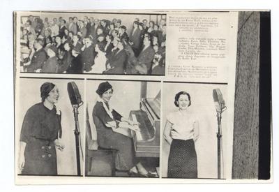 Jesy Barbosa, Carolina Cardoso de Menezes e Cristina Maristany (reprodução de periódico)