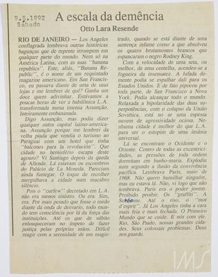 A escala da demência