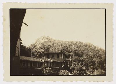 Vista lateral do Cristo Redentor