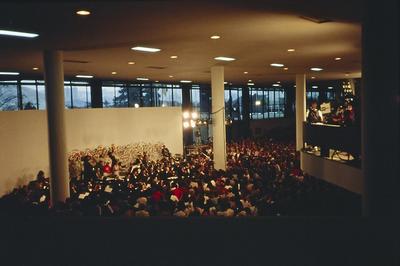 Abertura da 18ª Bienal pelo presidente José Sarney