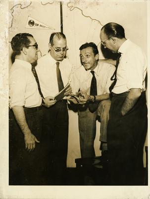 Denis Brean, Oswaldo Moles, Adoniran Barbosa e Paulo Machado de Carvalho