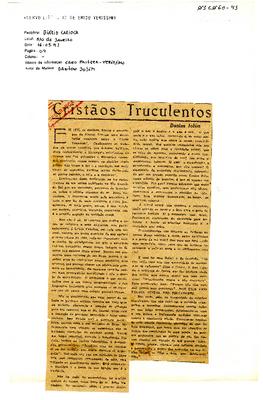 Cristãos truculentos