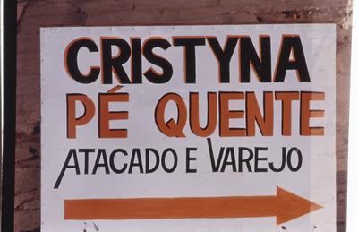 Flagrante de rua - placas, letreiros e cartazes