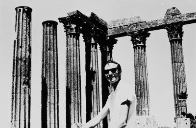 Jorge Bodanzky durante viagem entre Ulm (Alemanha) e Lisboa (Portugal)