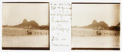 Enseada de Botafogo; ao fundo, o Morro do Pão de Açúcar