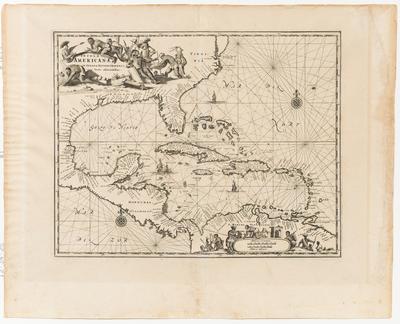 Insulae Americanae in oceano Septen Trionali cum Terris adiacentibus