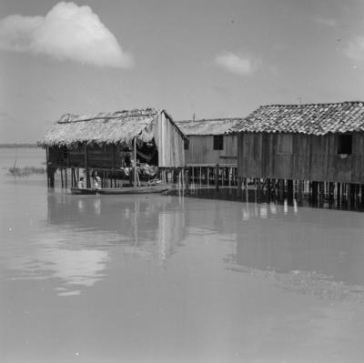 Vila da Barca, palafitas flutuantes