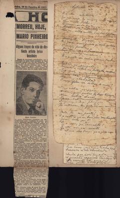 Morreu, hoje, Mario Pinheiro