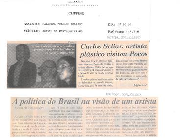 Carlos Scliar: artista plástico visitou Poços;A política do Brasil na visão de um artista