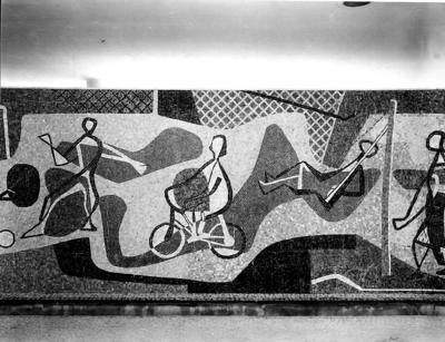 Conjunto Habitacional do Pedregulho - Painel de Burle Marx, "Brincadeiras de Criança"