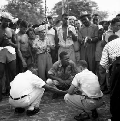 Roda de capoeira na Segunda-Feira Gorda da Ribeira