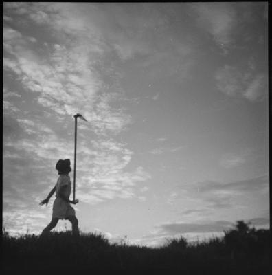 Equilibrando a enxada