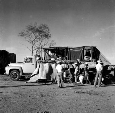 Acampamento de romeiros