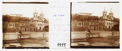Igreja de São Sebastião, no alto do morro do Castelo, e Igreja de Santa Luzia