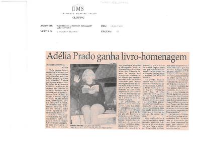 Adélia Prado ganha livro-homenagem