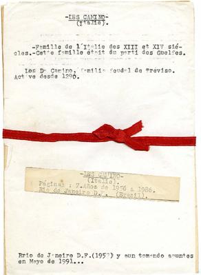 Apontamentos sobre a família Da Camino