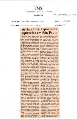 Arthur Piza expõe suas aquarelas em São Paulo