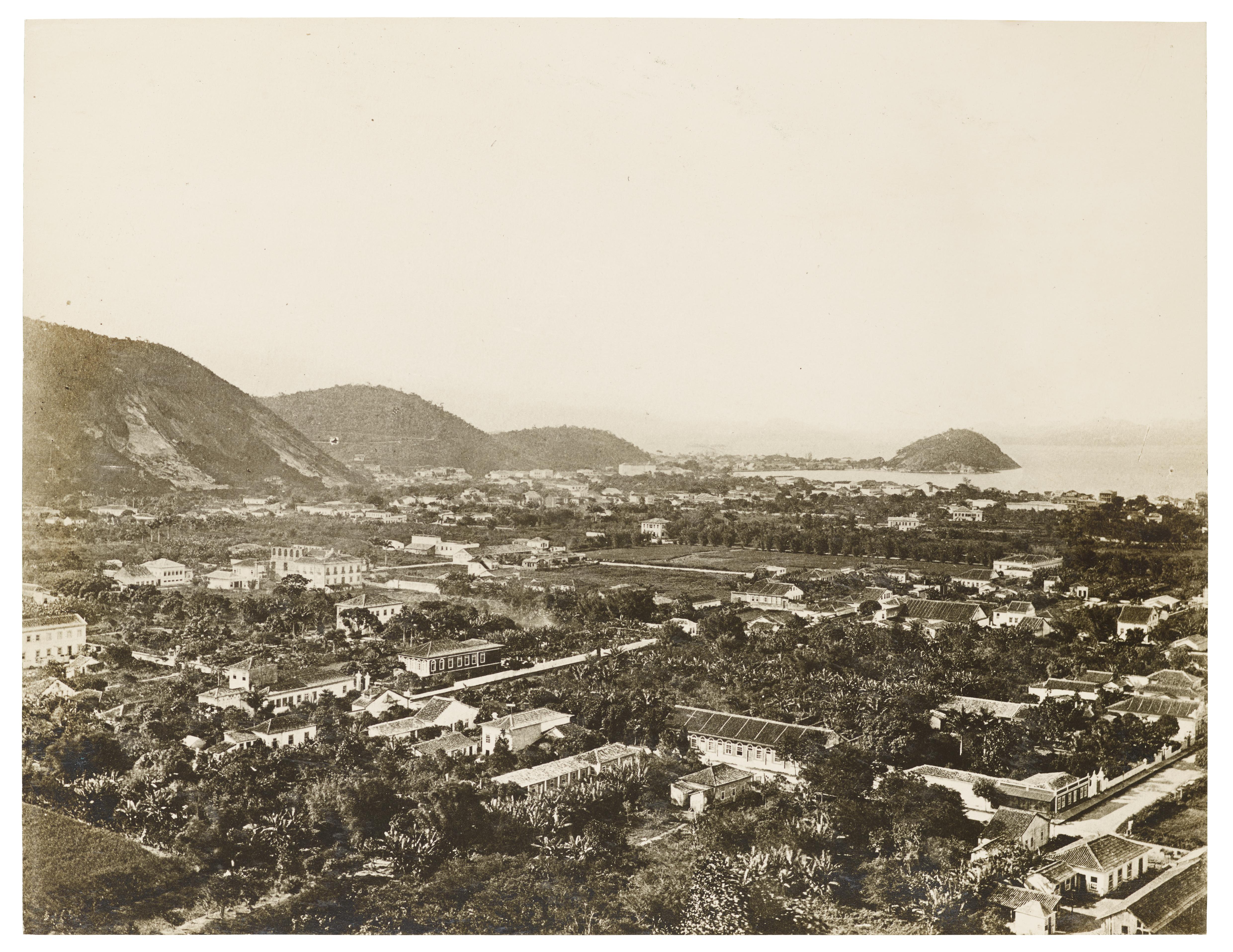 Vista do bairro de Botafogo; tomada da Ladeira dos Tabajaras