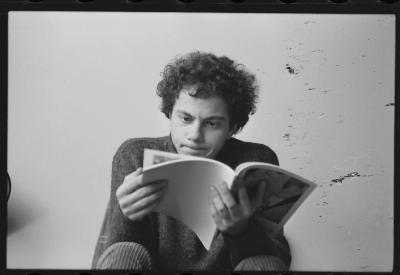 Luiz Carlos Ripper e Lena, na casa de Jorge, antes de viagem para locações do filme do Caca Diegues