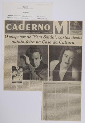 O suspense de "Sem Saída", cartaz desta Quinta-feira na ;Casa da Cultura