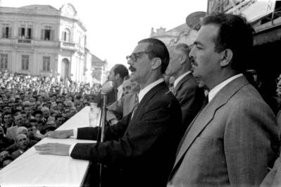 Jânio Quadros na campanha à presidência de Juarez Távora