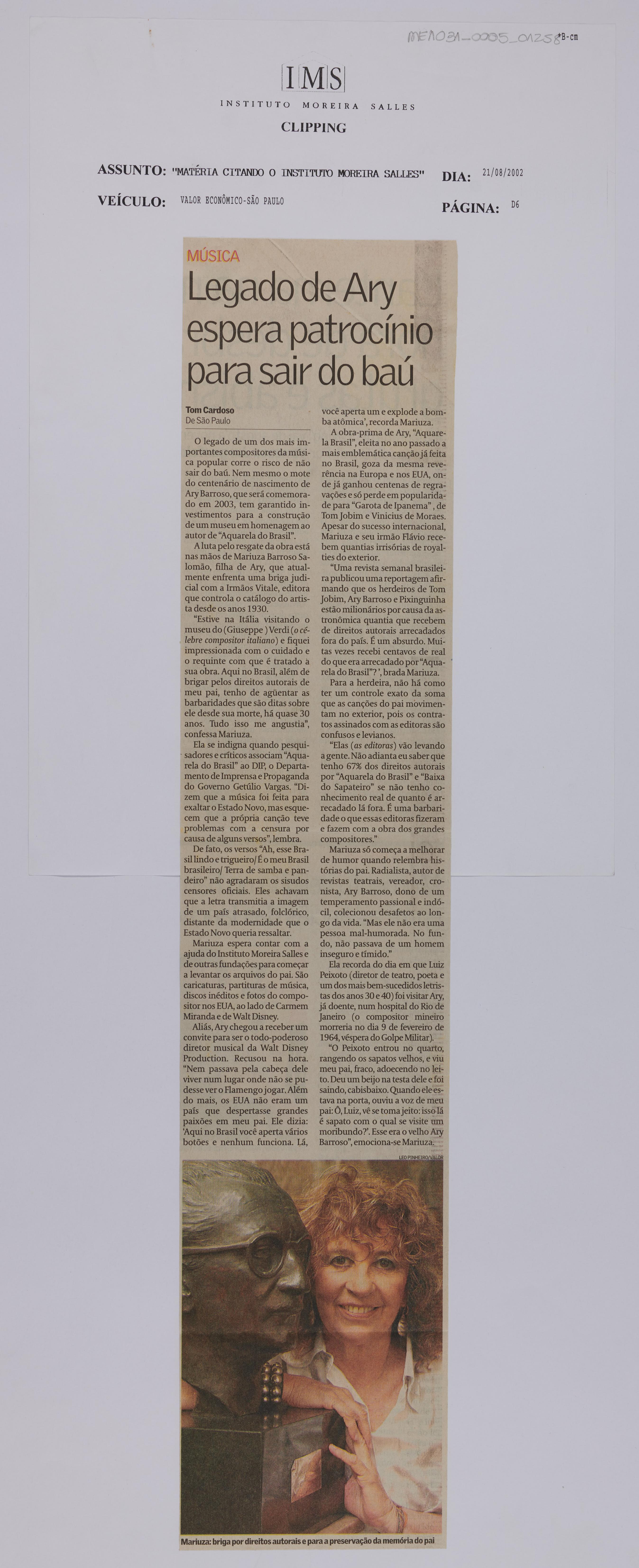 Legado de Ary espera patrocínio para sair do baú