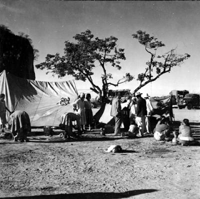 Acampamento de romeiros