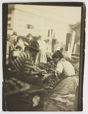 Comércio de frutas no Mercado dos Caipiras