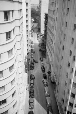 Edifícios da rua Marconi, vistos a partir do viaduto Santa Ifigênia.