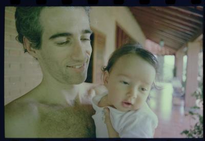 Luiz Bolognesi e sua filha