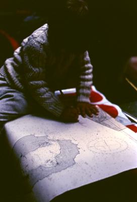 Igor Belli com o mapa