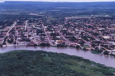 Vista aérea de cidade