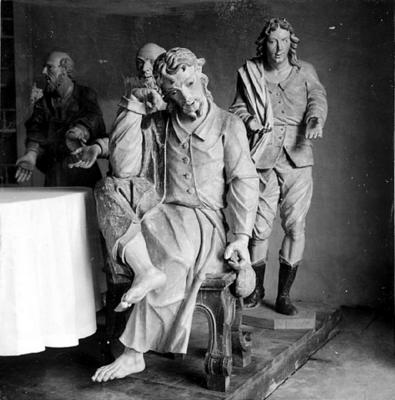 Via Crucis, Passos da Paixão, esculturas de Aleijadinho, Judas Iscariotes no Passo da Ceia