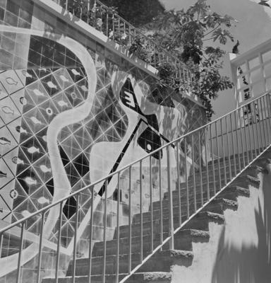 Mural de Burle Marx, na residência de Jean Marie Diestl