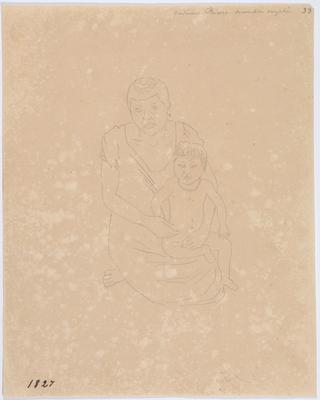 Mulher indígena Bororo serva em Cuiabá